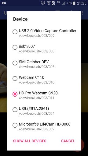 USB Camera ekran görüntüsü