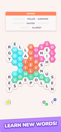 Hexa Search: Word Puzzle ekran görüntüsü