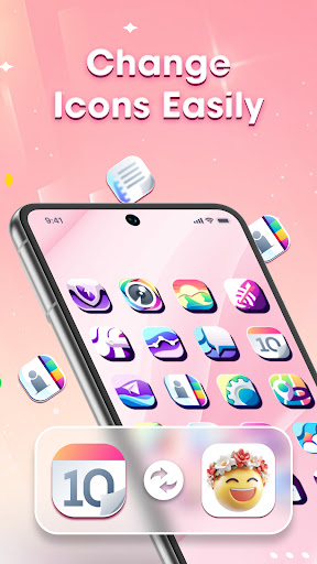 Rolling Icon 3D: Icon Changer ekran görüntüsü