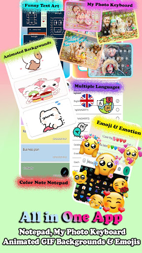 Cute Keyboard Themes & Fonts ekran görüntüsü
