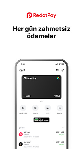 RedotPay: Kripto Kart & Öde ekran görüntüsü