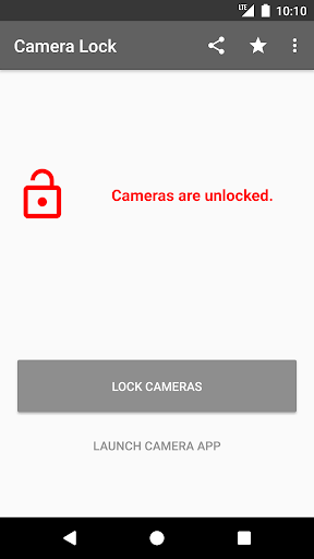 Camera Lock ekran görüntüsü