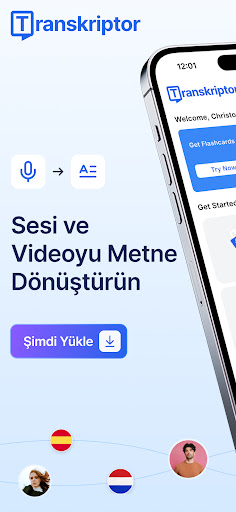 Transkriptor: Konuşmadan Metne ekran görüntüsü