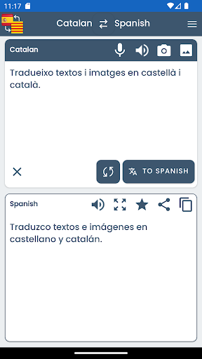 Spanish Catalan Translator ekran görüntüsü