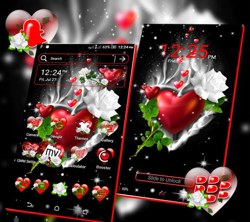 Love Heart Launcher Theme ekran görüntüsü