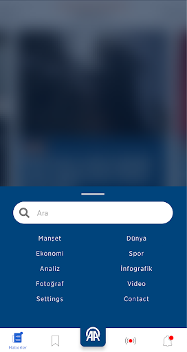 Anadolu Ajansı ekran görüntüsü
