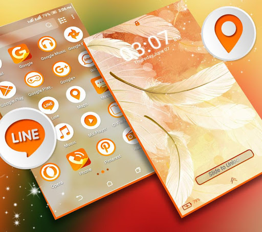 Feather Light Launcher Theme ekran görüntüsü
