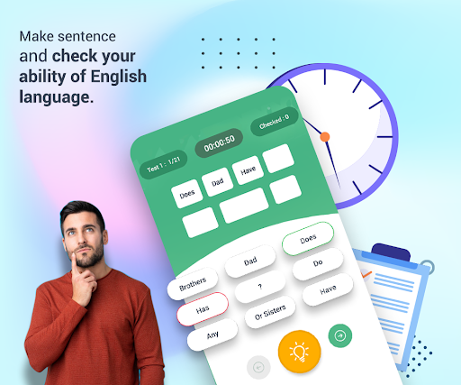 English Sentence Learning Game ekran görüntüsü