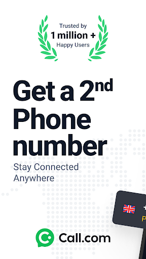 Call.com: 2nd Phone Number App ekran görüntüsü