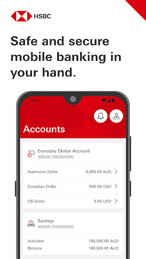 HSBC Australia ekran görüntüsü