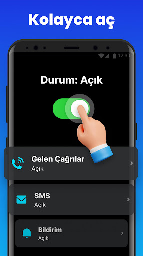 Flaş Uyarisi - Çağrı ve SMS ekran görüntüsü