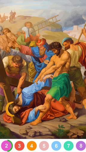 Bible Color By Number Game ekran görüntüsü