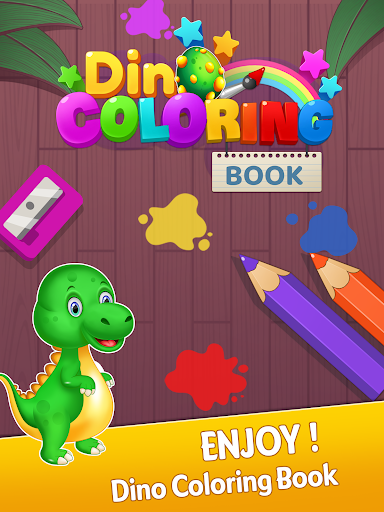 Dino Coloring & Drawing Book ekran görüntüsü