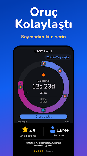 Easy Fast: Aralıklı Oruç ekran görüntüsü