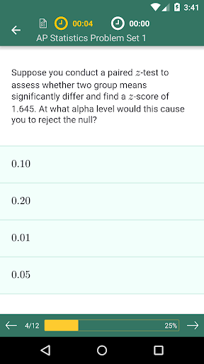 AP Statistics Practice & Prep ekran görüntüsü