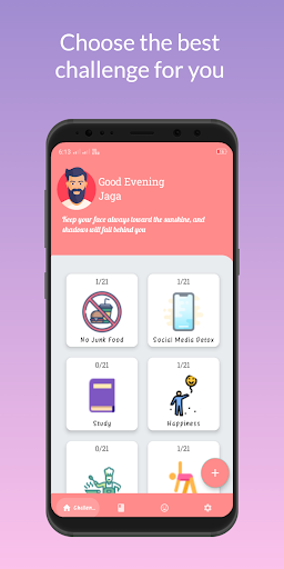 21 Days Challenge: Habit build ekran görüntüsü