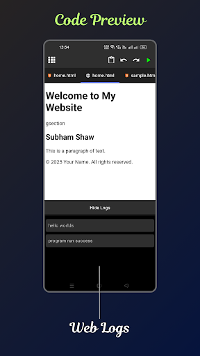 Web IDE, React,Node -WebDeck ekran görüntüsü