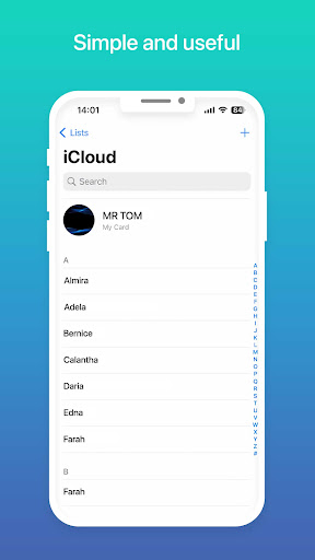 Contacts Phone: Simple & Clean ekran görüntüsü