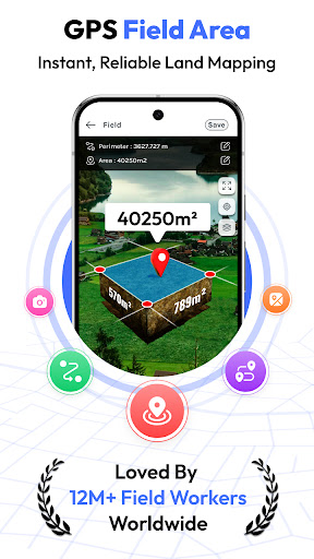 GPS Alan Ölçümü - FieldCalc ekran görüntüsü
