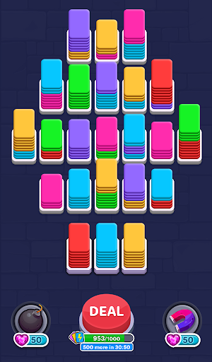 Card Shuffle: Color Sorting 3D ekran görüntüsü