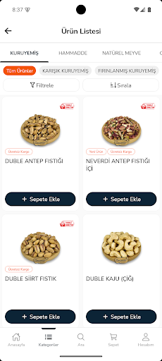 Özcanlar Kuruyemiş ekran görüntüsü