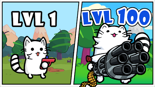 Stickman Cat Gun offline games ekran görüntüsü