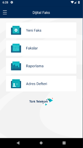 Dijital Faks ekran görüntüsü