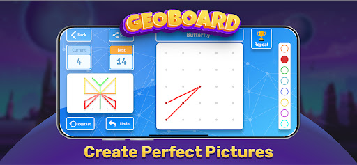 GeoBoard coordinates cartesian ekran görüntüsü