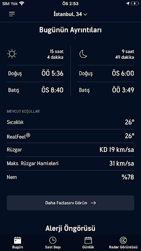 AccuWeather Hava Durumu ekran görüntüsü