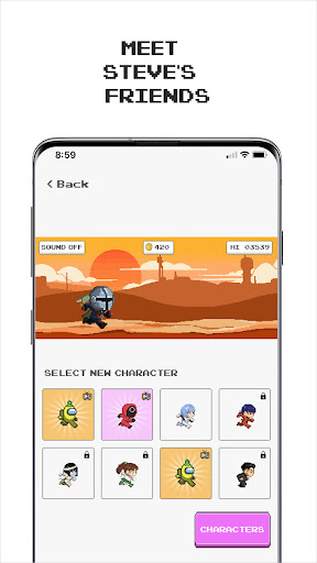 Steve & Friends: Dino Run Game ekran görüntüsü