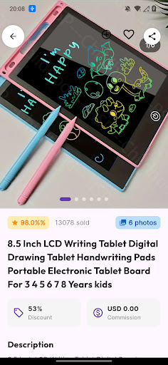 Tablet shopping online ekran görüntüsü