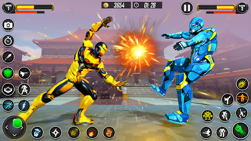 Kung fu karate robot dövüşü ekran görüntüsü