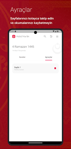 Hizbü'l Kur'ân ekran görüntüsü