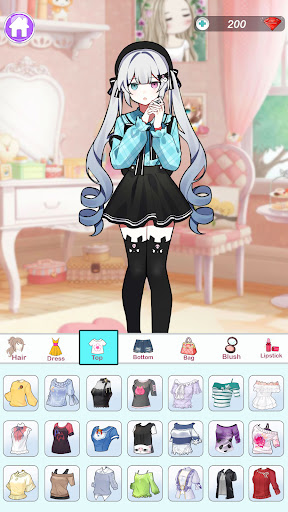 Anime Dress Up and Makeup Game ekran görüntüsü
