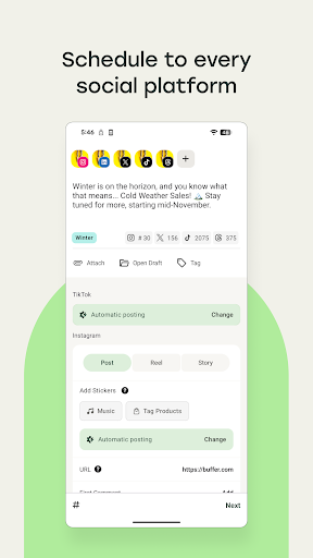 Buffer: Social Media Scheduler ekran görüntüsü