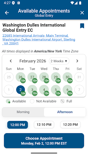 Trusted Traveler Programs ekran görüntüsü