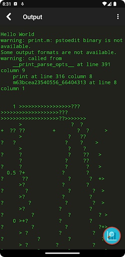 Madona: Run Matlab/Octave code ekran görüntüsü