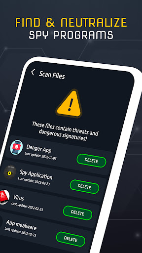 Anti Hack güvenlik uygulaması ekran görüntüsü