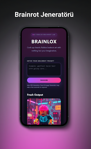 Brainlox - AI Roblox Brainrot ekran görüntüsü