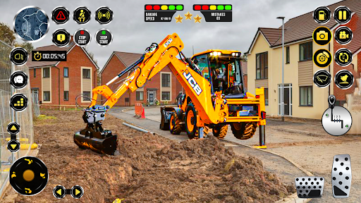 jcb eksavatör simülatör oyunla ekran görüntüsü