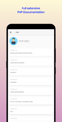 PHP Documentation (Learn PHP) ekran görüntüsü