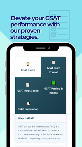 GSAT Practice Test ekran görüntüsü