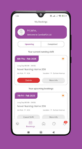 CareStaff24 App ekran görüntüsü