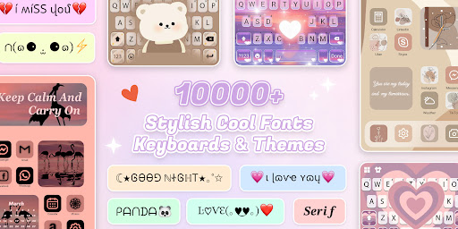 FontsApp: FancyKeyboard widget ekran görüntüsü