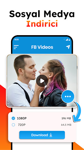 HD Video indirici ve Oynatıcı ekran görüntüsü