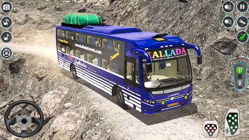 Offroad Bus Driving Bus Sim 3D ekran görüntüsü