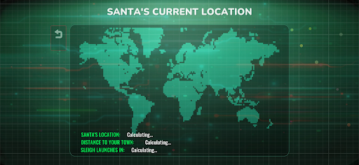 Santa Tracker -  (simulated) ekran görüntüsü