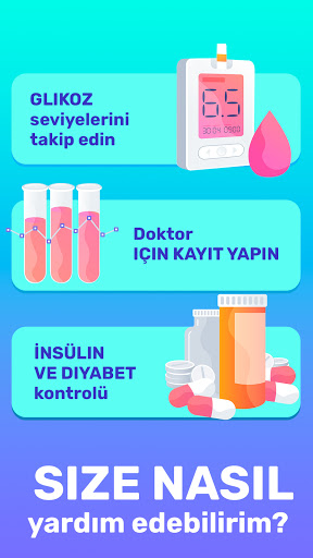 Diyabet kontrol. Kan şekeri ekran görüntüsü