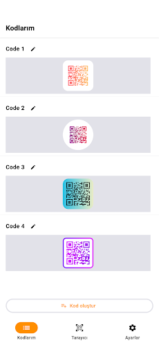 QR Oluşturucu: QR Kod Tarayıcı ekran görüntüsü