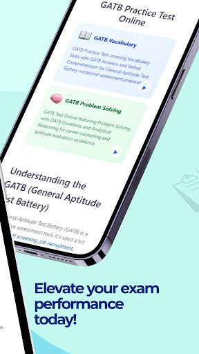 GATB Practice Test ekran görüntüsü